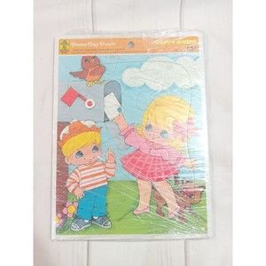Merrigold press frame tray puzzle happy notes 1970's Vintage Jigsaw Puzzle